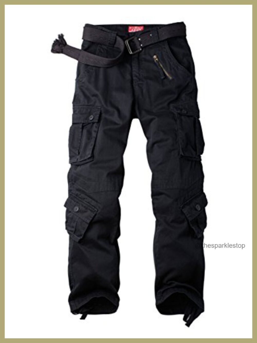 Women's Cotton Cargo Combat Pants 8 Pocket Straight Leg